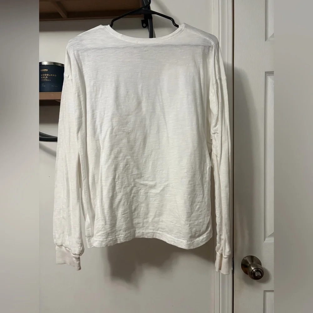 Universal Thread White Long Sleeve Tee - Picture 2 of 3